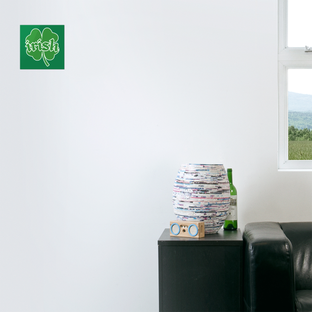 Irish Green Shamrock by Creatifly Graphic Tees
